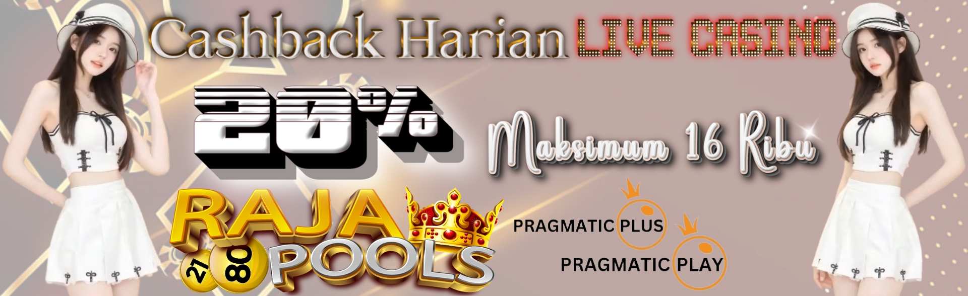 Rajapools Cashback Harian Casino 20%