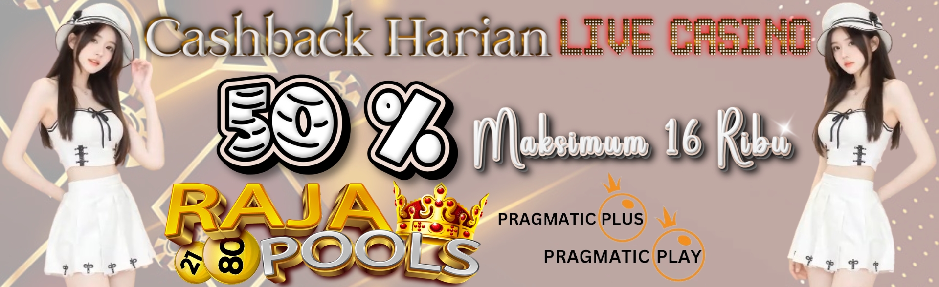 Rajapools Cashback Harian Casino 100%