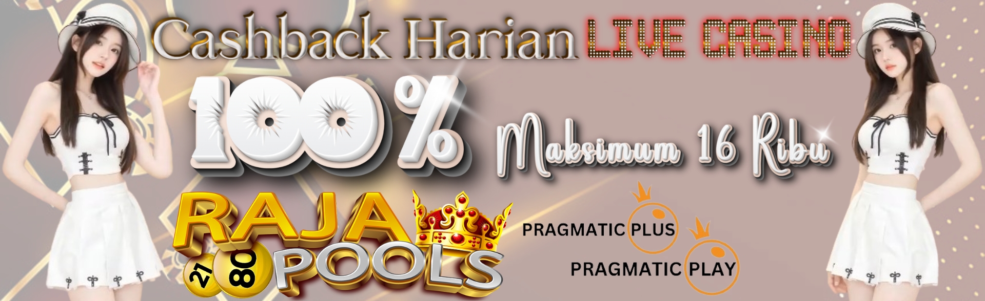 Rajapools Cashback Harian Casino 100%